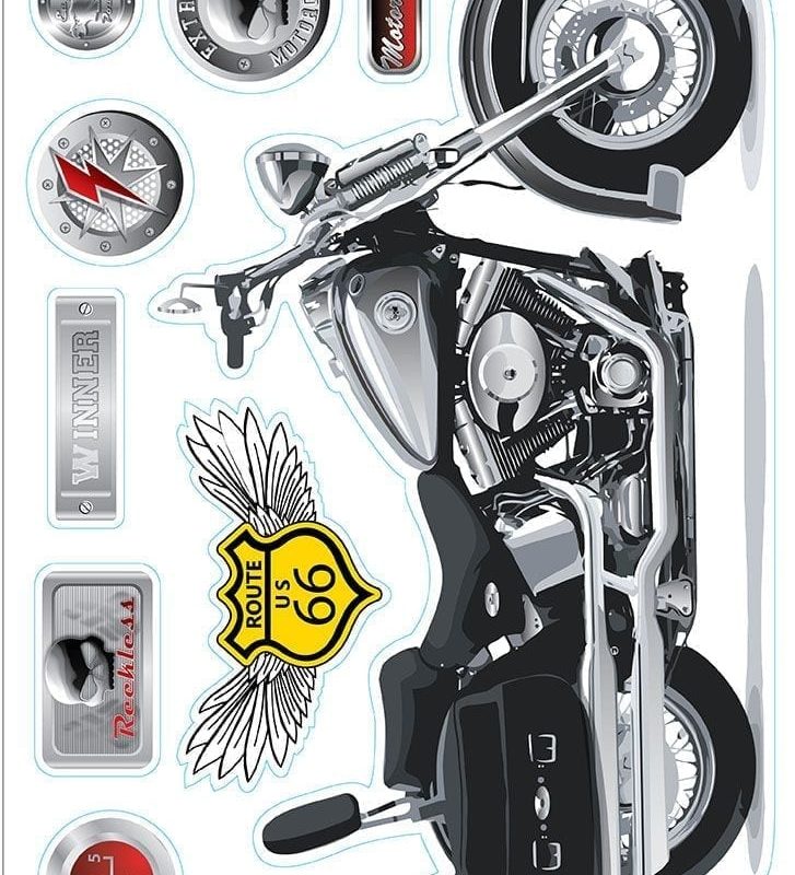 Wallsticker moto 1578-1