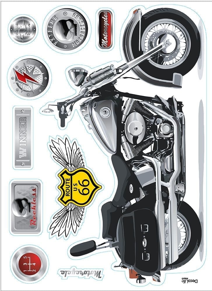 Wallsticker moto 1578-1