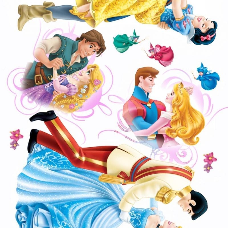 Wallsticker infantil Princesas y Príncipes DISNEY 1592-1 Decolife Muresco