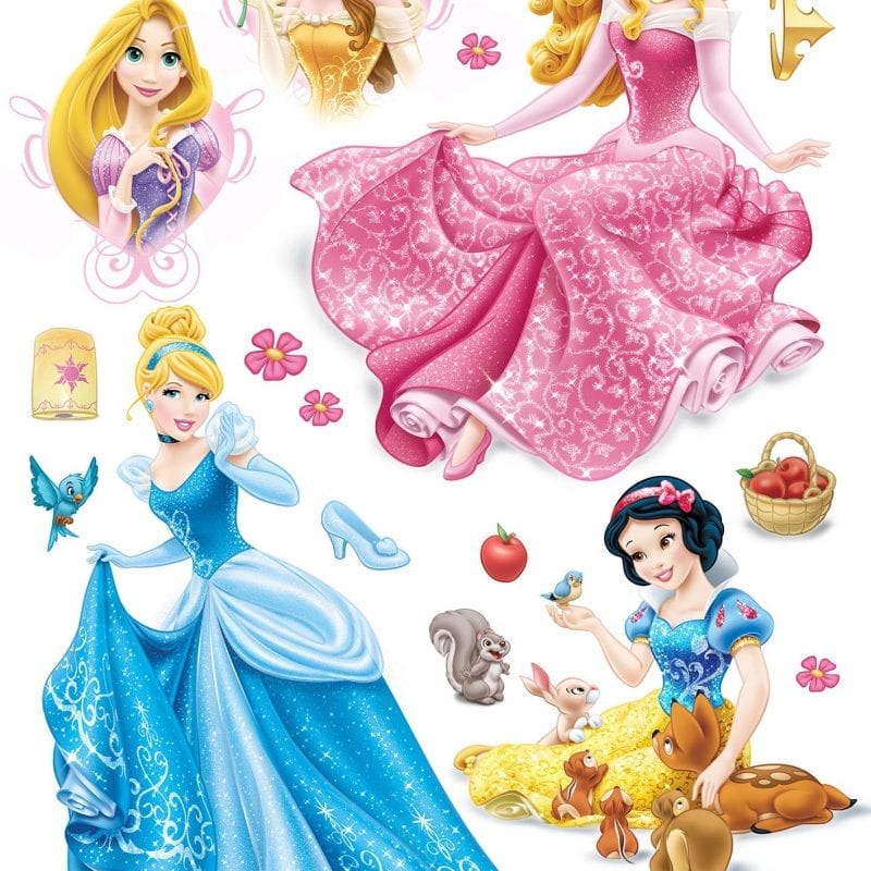 Wallsticker infantil Princesas DISNEY 1596-1 Decolife Muresco