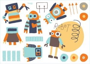 Wallstickers Robots
