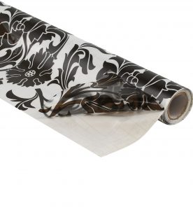 Pvc autoadhesivo FLORES NEGRAS - código 23422