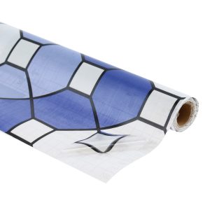 Pvc autoadhesivo ROMBO AZUL - código 28023