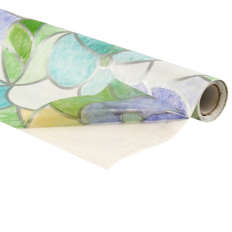 Pvc autoadhesivo FLORES CELESTE - código 28543