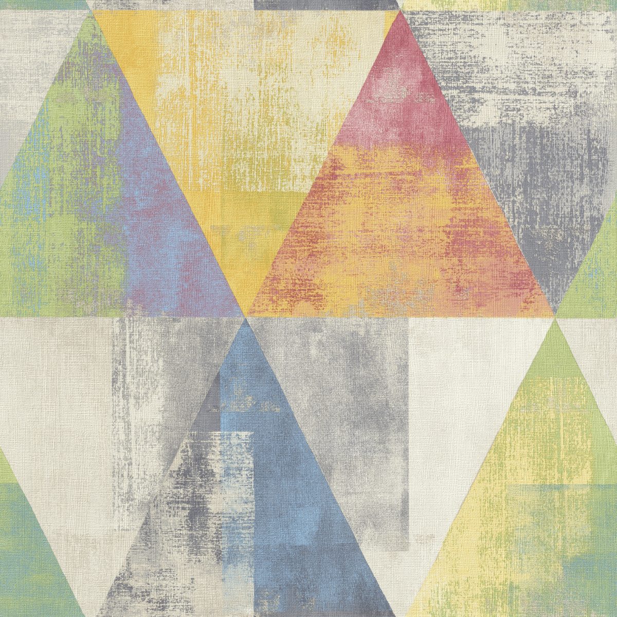 Papel mural triángulos multicolor HYDE PARK 410914 RASCH