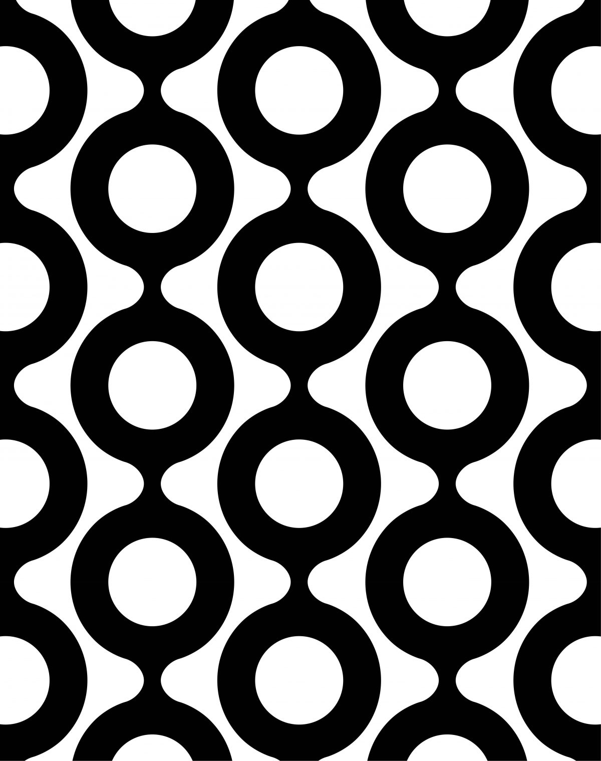 Papel mural círculos blanco y negro ESPECIALES 8331-1 Muresco