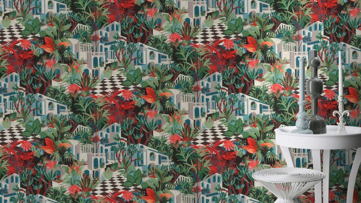 Papel mural TROPICAL HOUSE 687408