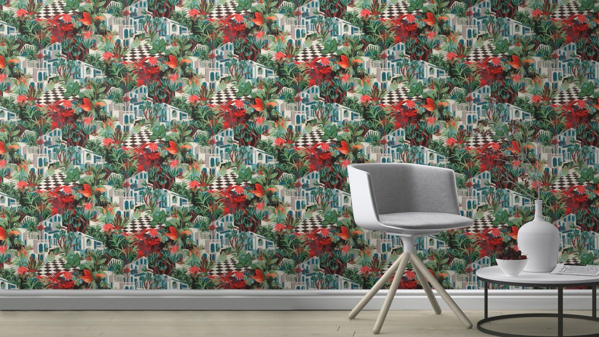 Papel mural TROPICAL HOUSE 687408