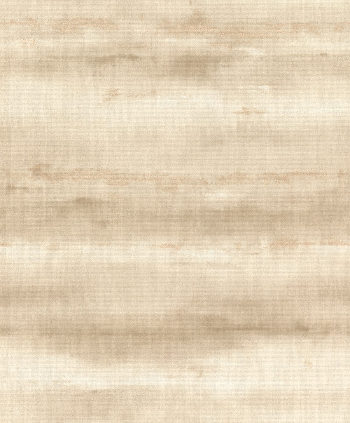 Papel mural non-woven lavable para interiores con diseño degradado de acuarela en beige, blanco crema y toque dorado que crean un efecto de rayas horizontales