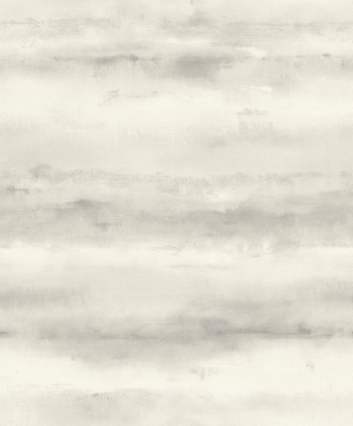 Papel mural non-woven lavable para interiores con diseño degradado de acuarela en gris y blanco crema, crean un efecto de rayas horizontales