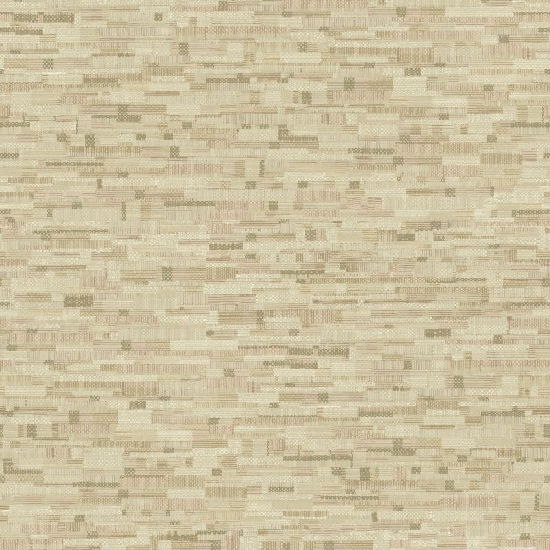 Papel mural non-woven lavable para interiores diseño de mosaicos geométricos, en colores beige