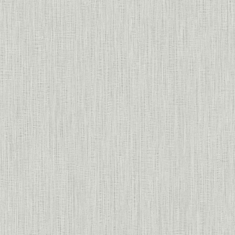 Papel mural non-woven lavable para interiores, de textura que imita un hilo suelto sobre el estampado jaspeado. Color liso gris