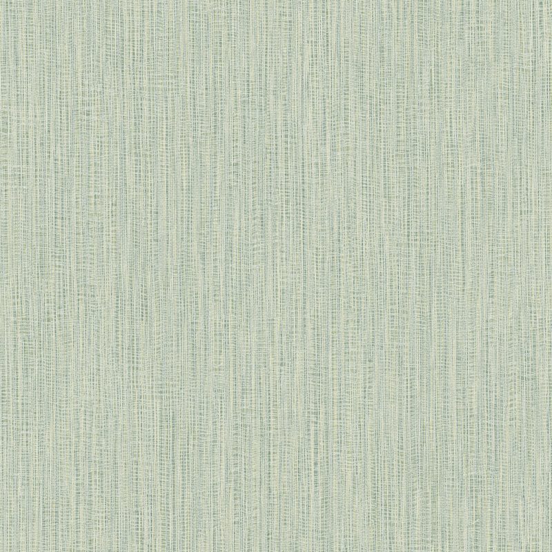Papel mural non-woven lavable para interiores, de textura que imita un hilo suelto sobre el estampado jaspeado. Color liso verde