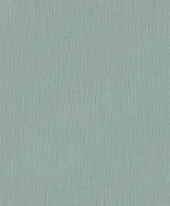 Papel mural non-woven lavable para interiores diseño liso en verde turquesa con textura similar a la tela