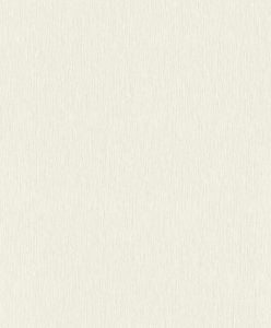 Papel mural non-woven lavable para interiores metalizado en blanco nácar con un fino relieve