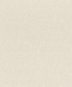 Papel mural non-woven lavable para interiores metalizado en beige claro con un fino relieve