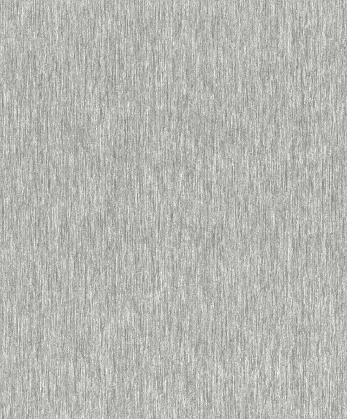 Papel mural non-woven lavable para interiores metalizado en gris plata con un fino relieve
