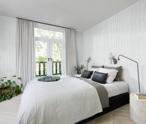 Papel mural infantil non-woven lavable para interiores diseño rayas