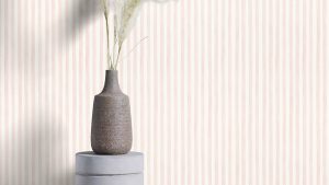 Papel mural infantil non-woven lavable para interiores diseño rayas