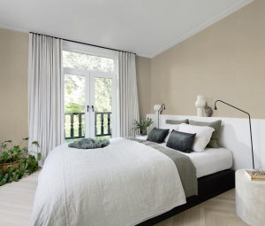 Papel mural non-woven lavable para interiores color liso de textura aspecto de tela