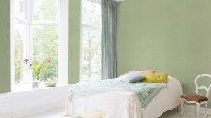 Papel mural non-woven lavable para interiores color liso de textura aspecto de tela