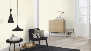 Papel mural non-woven lavable para interiores color liso de textura aspecto de tela