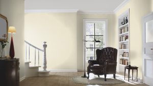 Papel mural non-woven lavable para interiores color liso de textura aspecto de tela