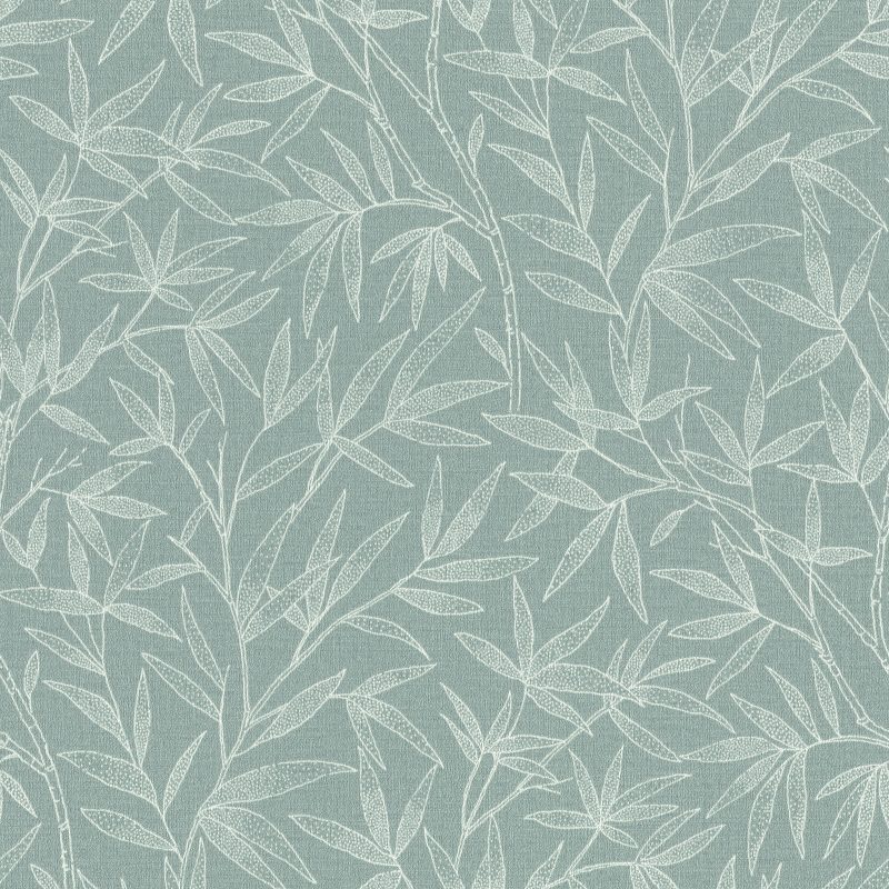 Papel mural non-woven lavable para interiores con un delicado diseño de ramas de bambú