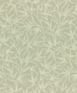 Papel mural non-woven lavable para interiores con un delicado diseño de ramas de bambú