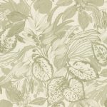 Papel mural Hojas y flores 554922 | Colección LIVERNA