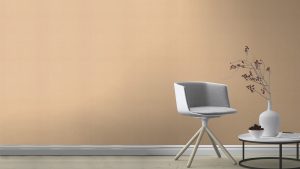 Papel mural infantil non-woven lavable color café