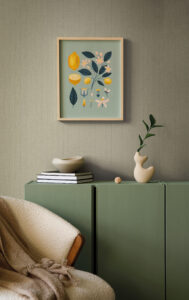 Papel mural Rayas verde 26123 | Colección WOVEN - Vista alternativa