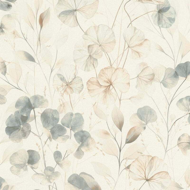 Papel mural Farm Living diseño floral tonos suaves