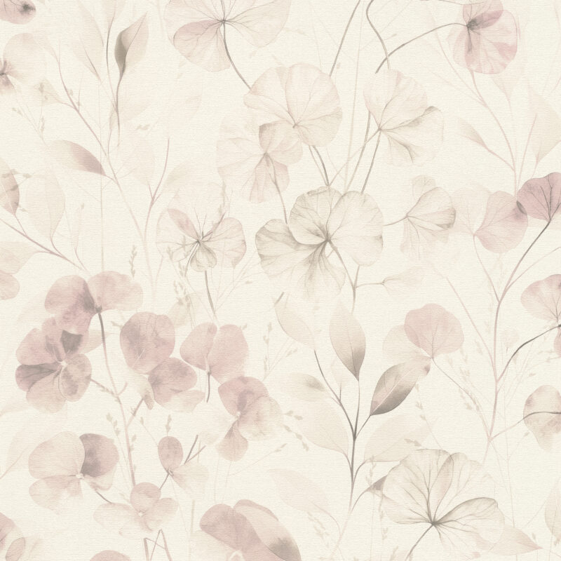 Papel mural Farm Living diseño floral tonos suaves
