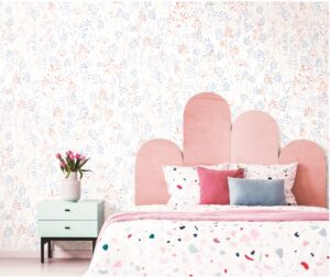 Papel mural infantil Kids & Kids Muresco vinílico lavable para dormitorios de niños y niñas.