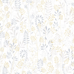 Papel mural infantil Kids & Kids Muresco diseño ramitas vinílico lavable