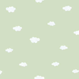 Papel mural infantil Kids & Kids Muresco diseño nubes vinílico lavable