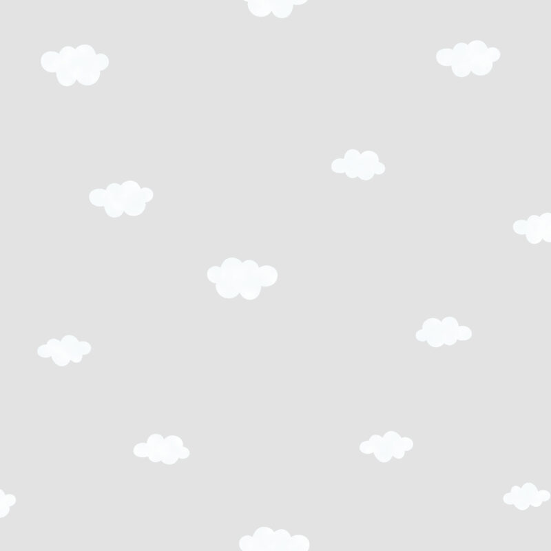 Papel mural infantil Kids & Kids Muresco diseño nubes vinílico lavable