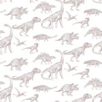 Papel Mural Dinosaurios 8051 | Kids & Kids
