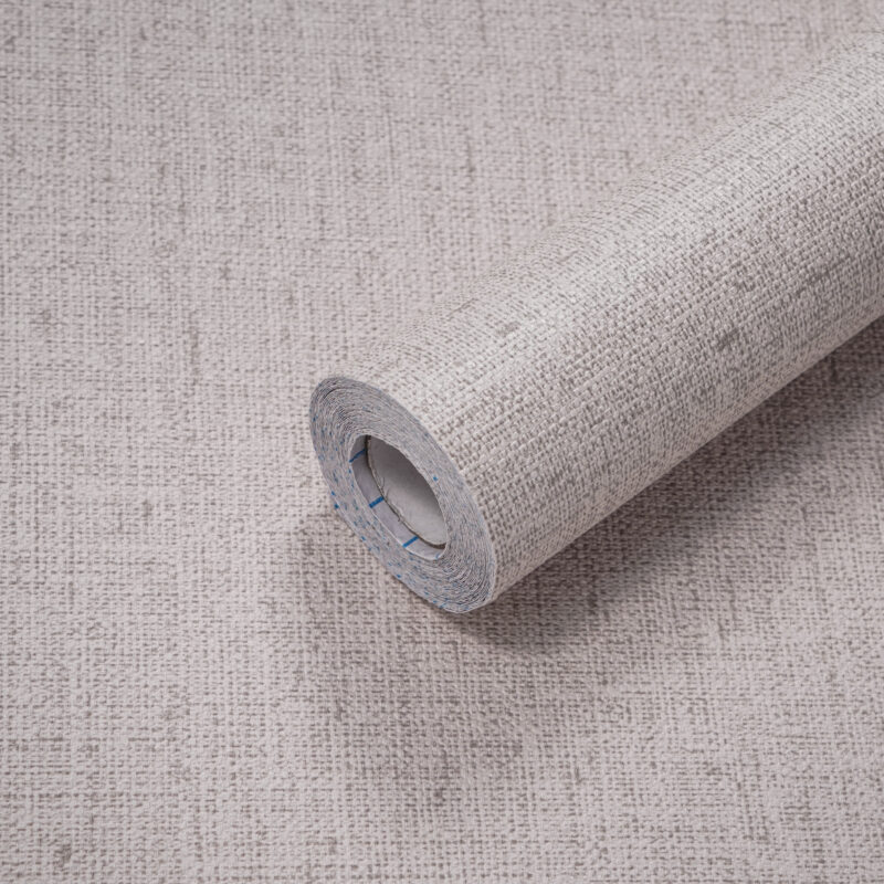 Papel mural Autoadhesivo texturado en rollo de 0.60 x 5 m color Beige, textura arpillera