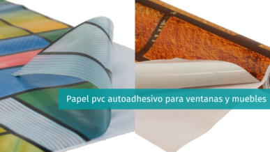 Papel PVC autoadhesivo en Descuento
