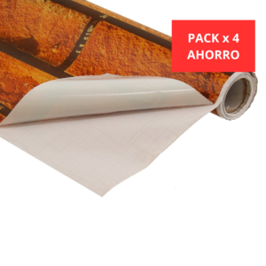 Papel PVC autoadhesivo diseño muro de ladrillo codigo 28281 pack x 4 rollos